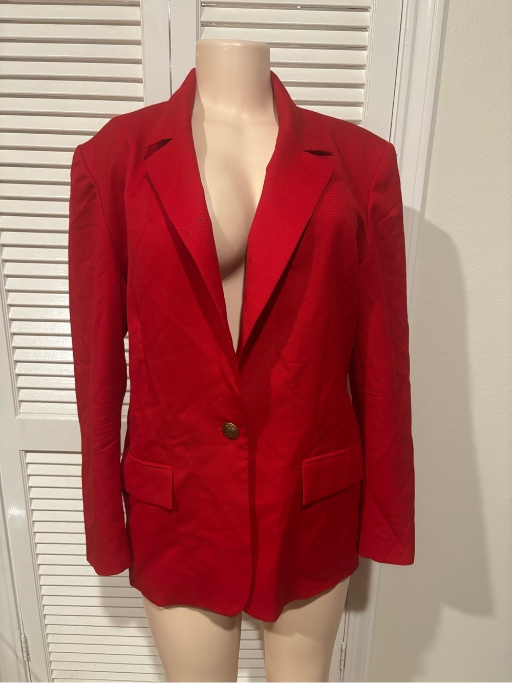 Pendleton Red Single-Button Blazer - Picture 2 of 7